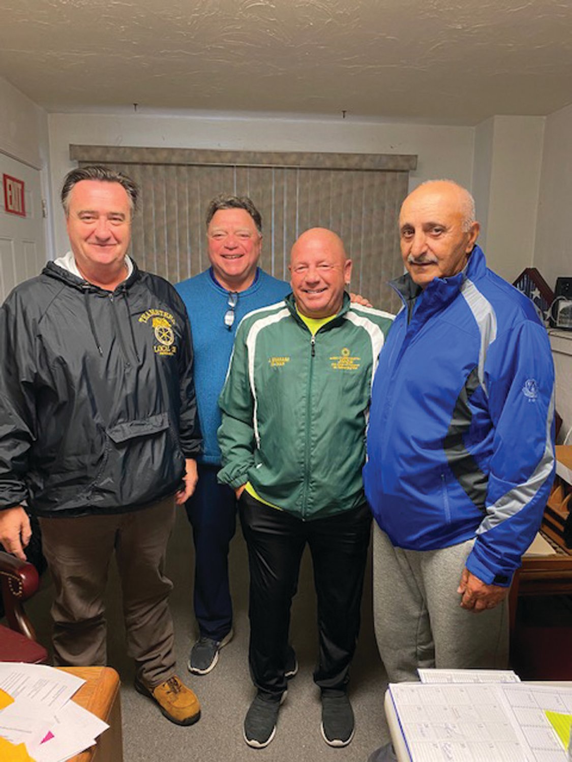 SALZILLO SUPPORTERS: Among the dedicated volunteers who will bring back the Ricky Salzillo Memorial Game Dinner on Sunday, Feb. 6, 2002 are, from left, Jim Hunter, Steven Placella, John Graham and Vin LaFazia. Tickets are $35 each and on sale now at various locations.